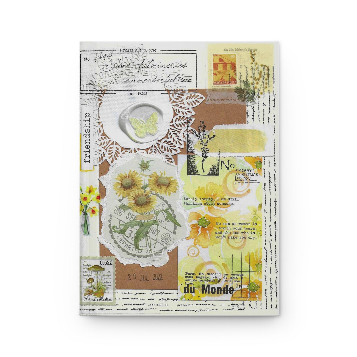 Yellow Floral | Hardcover Journal