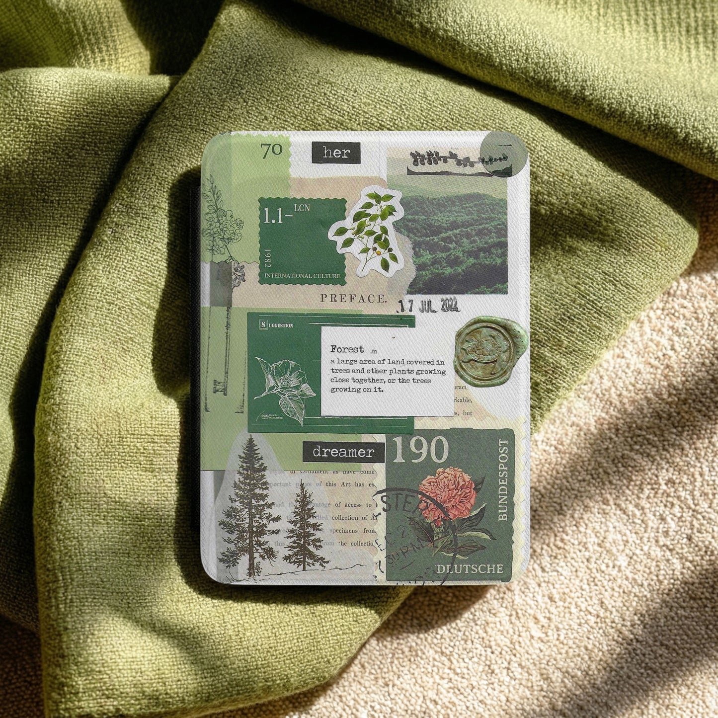 Forest Dreamer | Vintage Collage | Kindle Case