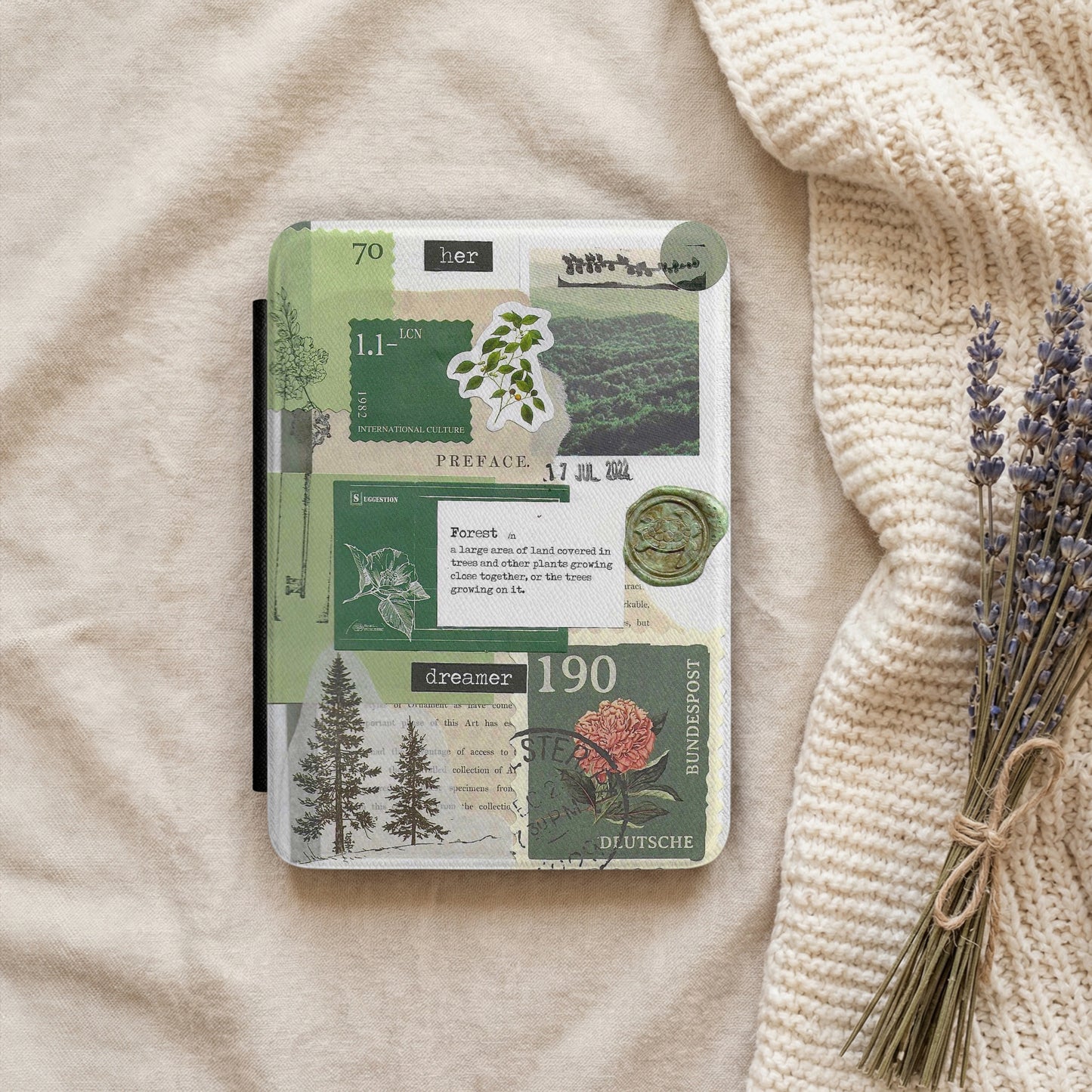 Forest Dreamer | Vintage Collage | Kindle Case