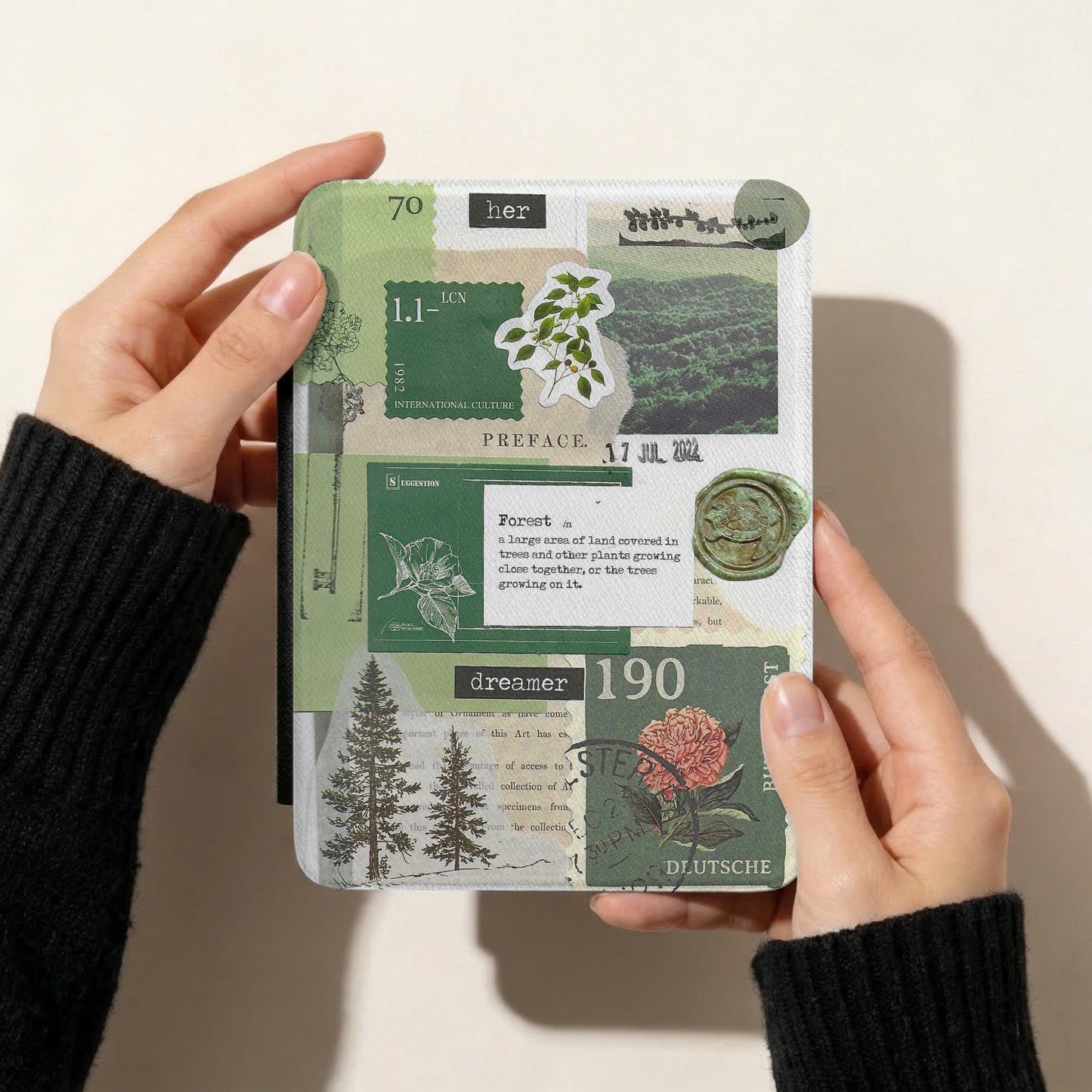 Forest Dreamer | Vintage Collage | Kindle Case