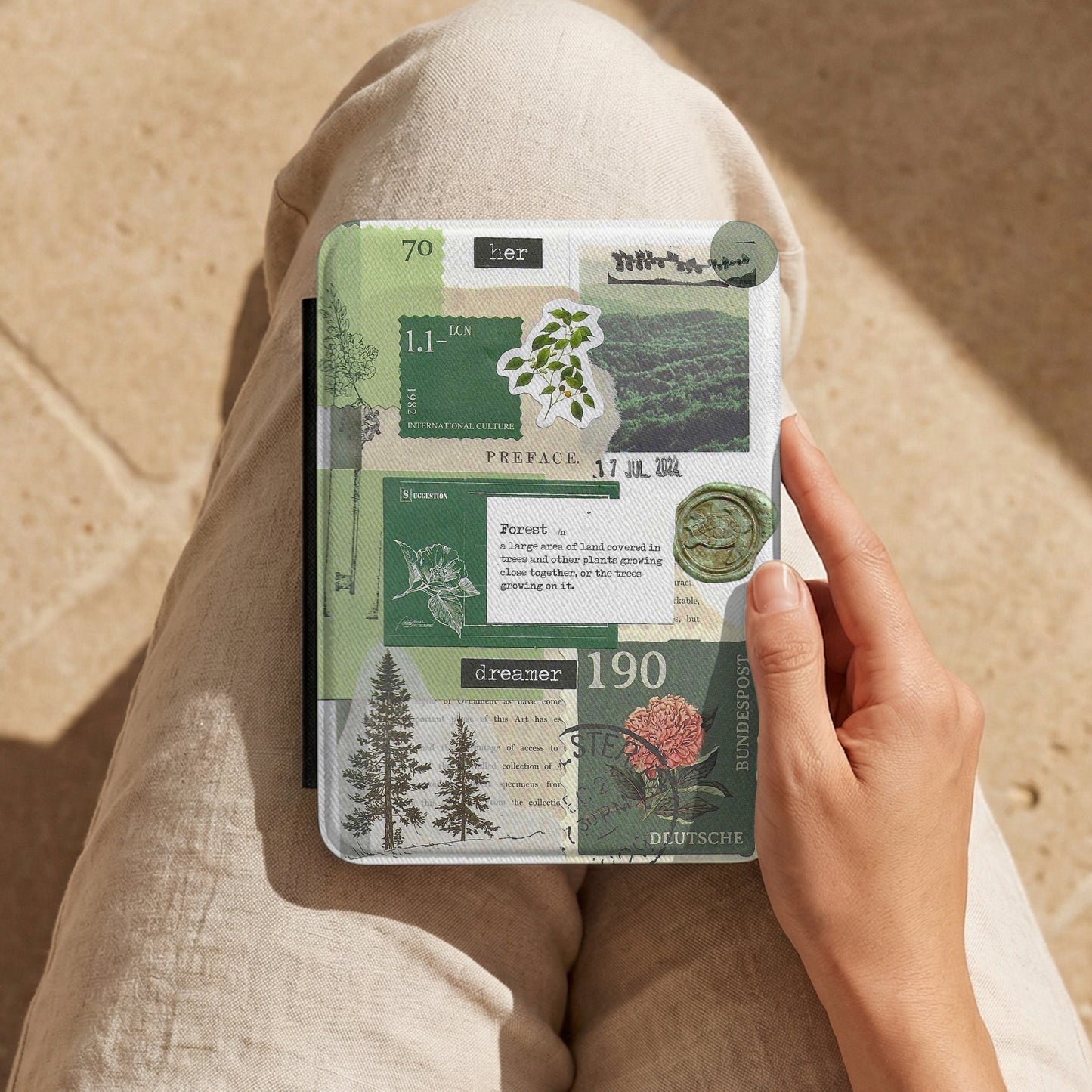 Forest Dreamer | Vintage Collage | Kindle Case