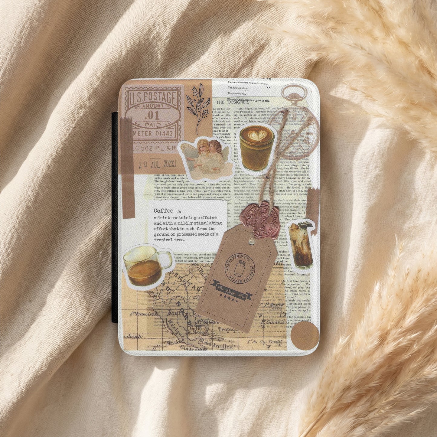 Coffee Dreams | Vintage Collage | Kindle Case