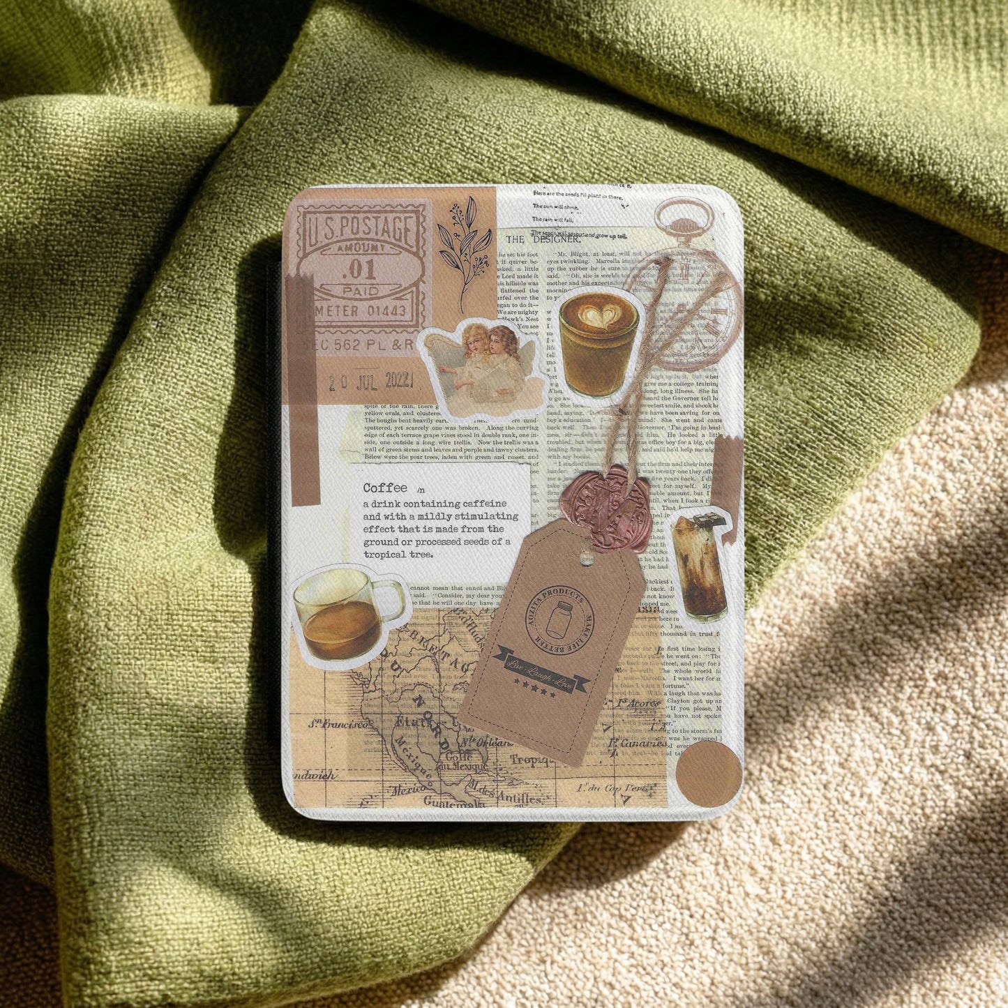 Coffee Dreams | Vintage Collage | Kindle Case