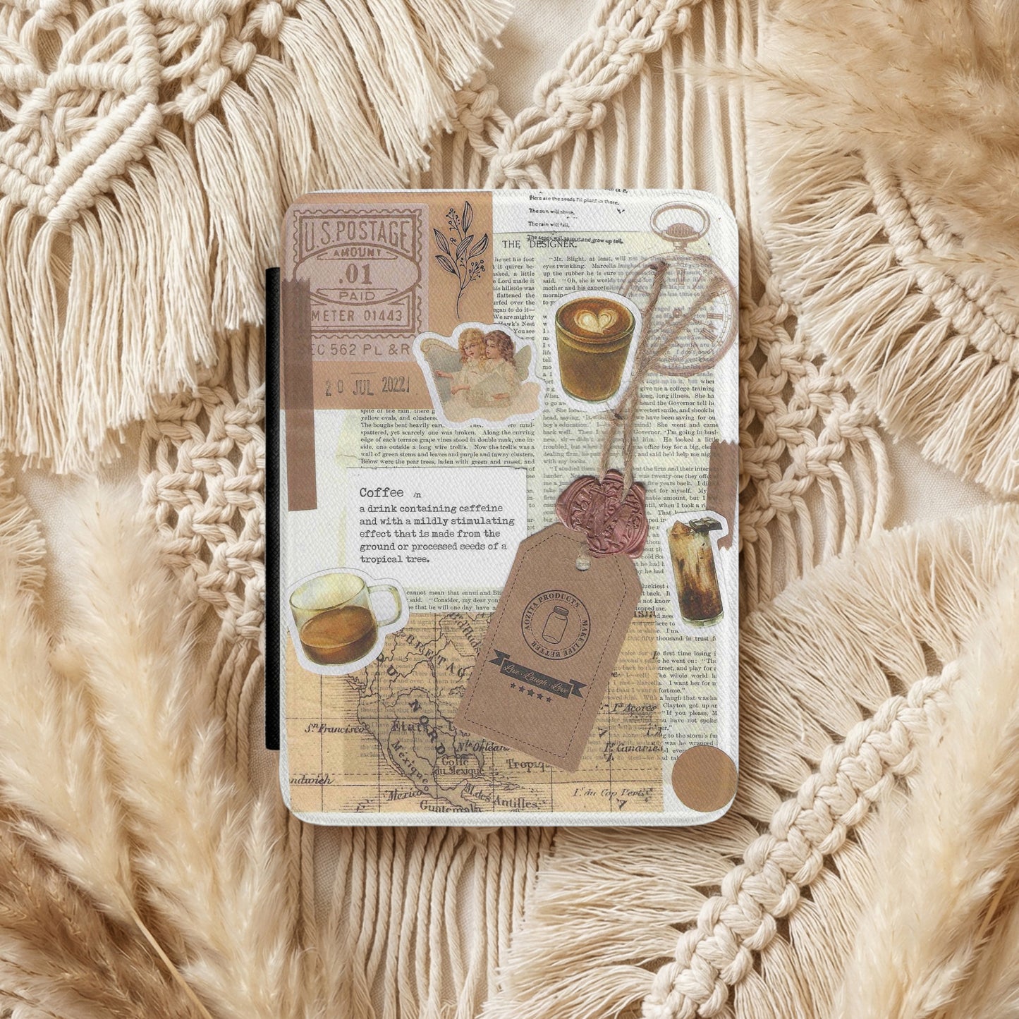 Coffee Dreams | Vintage Collage | Kindle Case