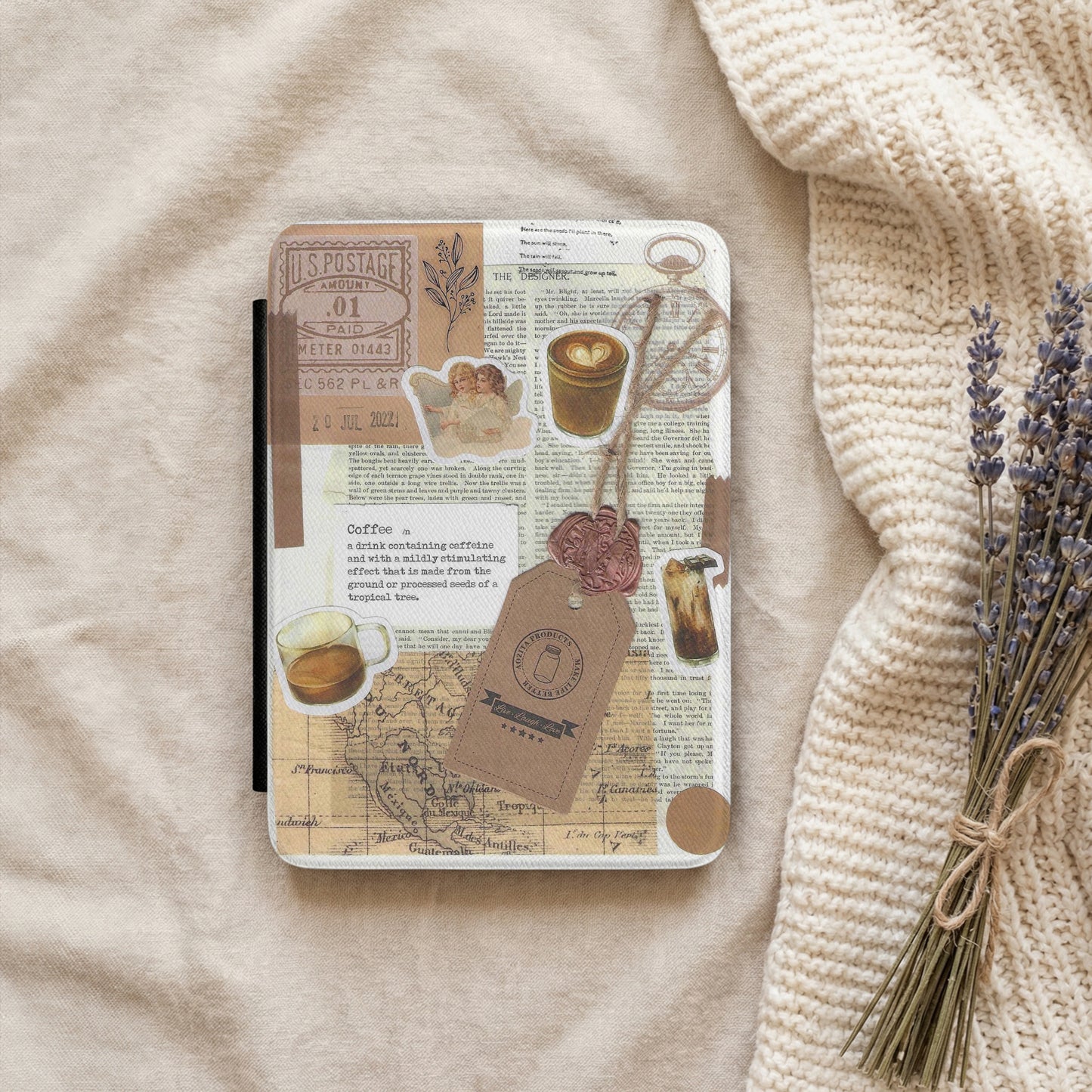 Coffee Dreams | Vintage Collage | Kindle Case