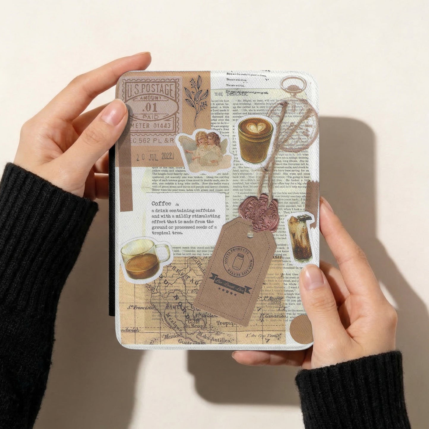 Coffee Dreams | Vintage Collage | Kindle Case