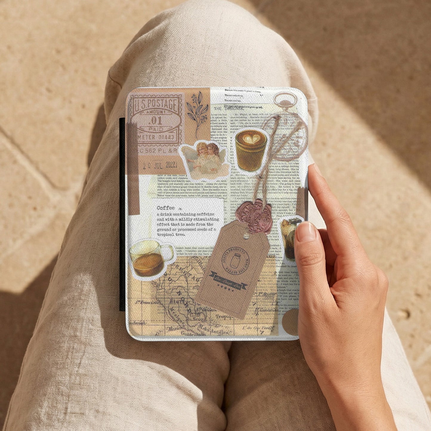 Coffee Dreams | Vintage Collage | Kindle Case