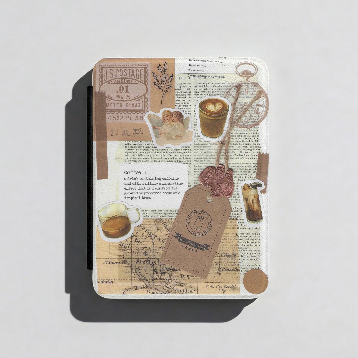 Coffee Dreams | Vintage Collage | Kindle Case