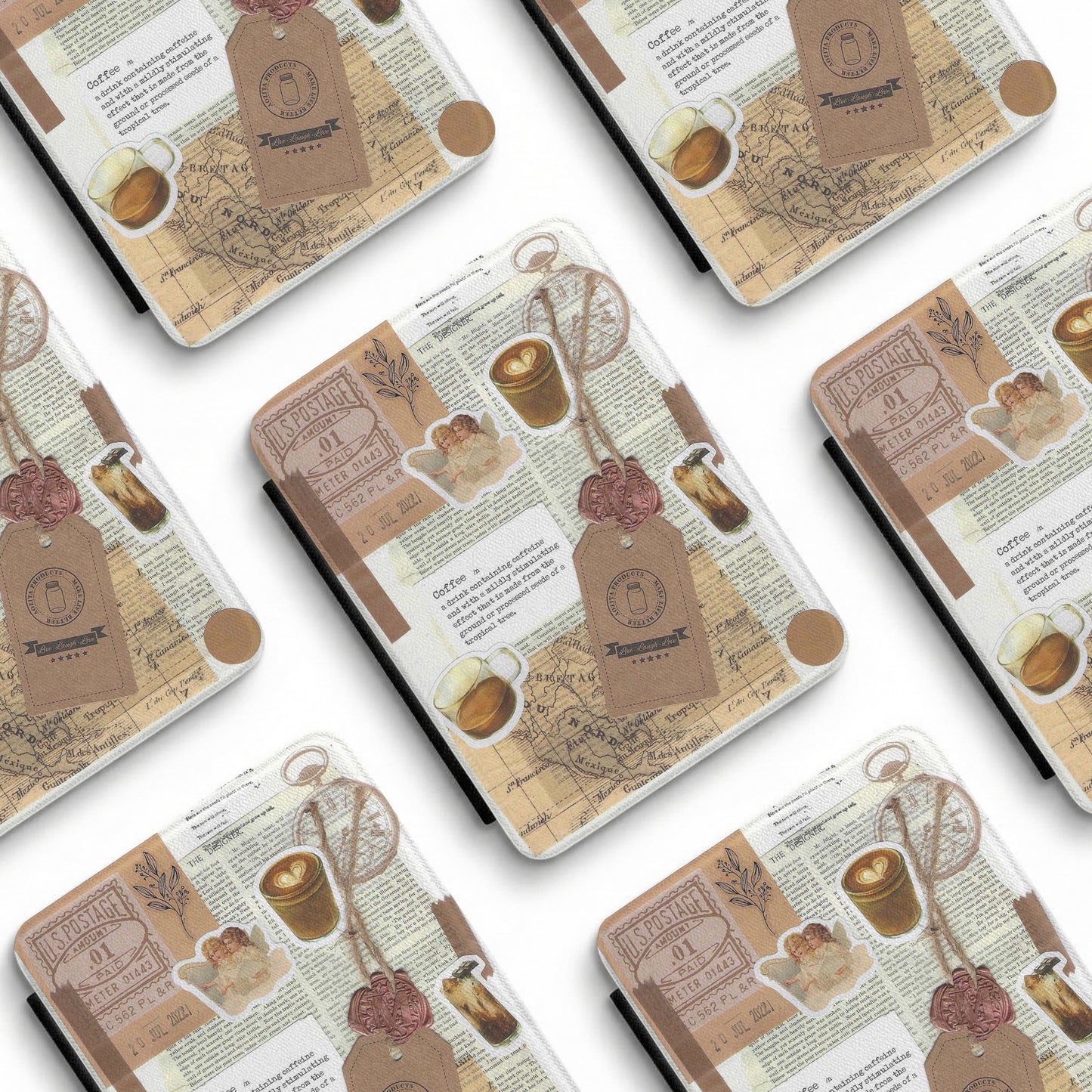 Coffee Dreams | Vintage Collage | Kindle Case
