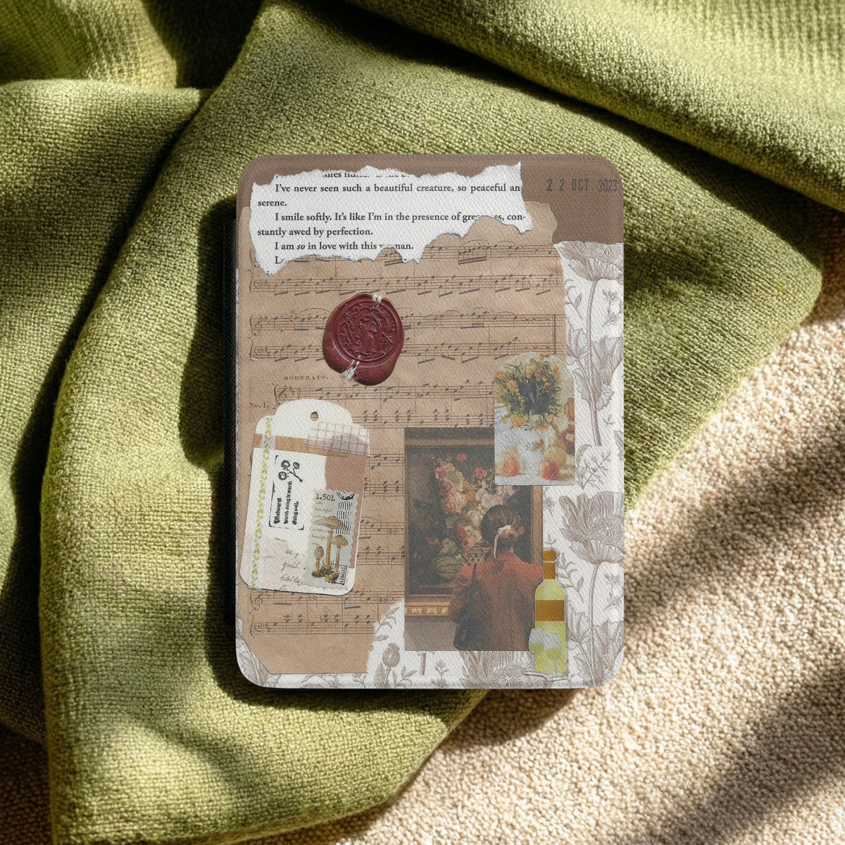 Gallery & Wine | Vintage Collage | Kindle Case
