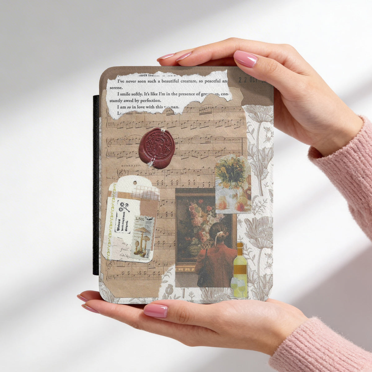 Gallery & Wine | Vintage Collage | Kindle Case