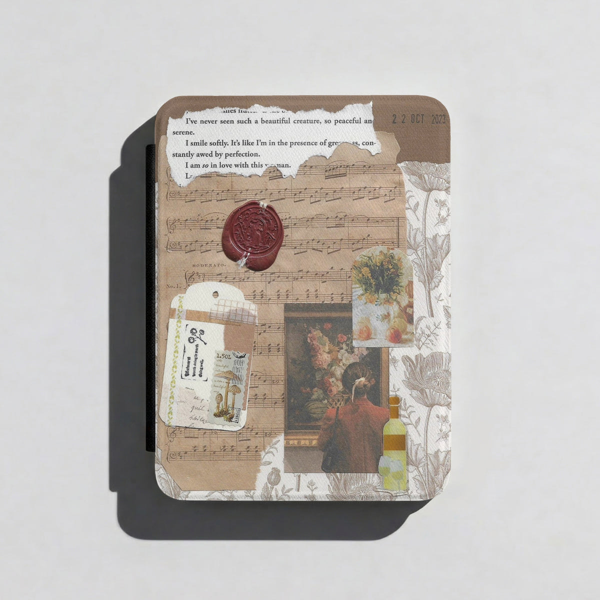 Gallery & Wine | Vintage Collage | Kindle Case