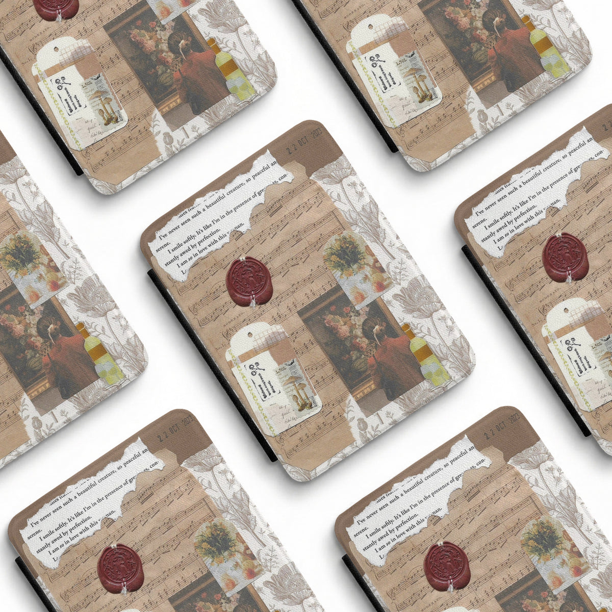 Gallery & Wine | Vintage Collage | Kindle Case