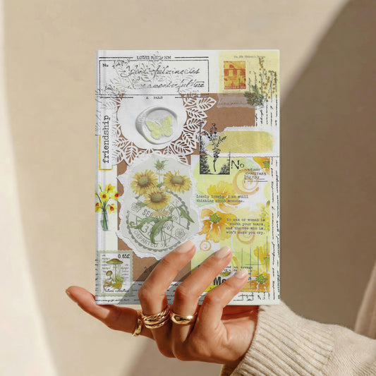 Yellow Floral | Hardcover Journal