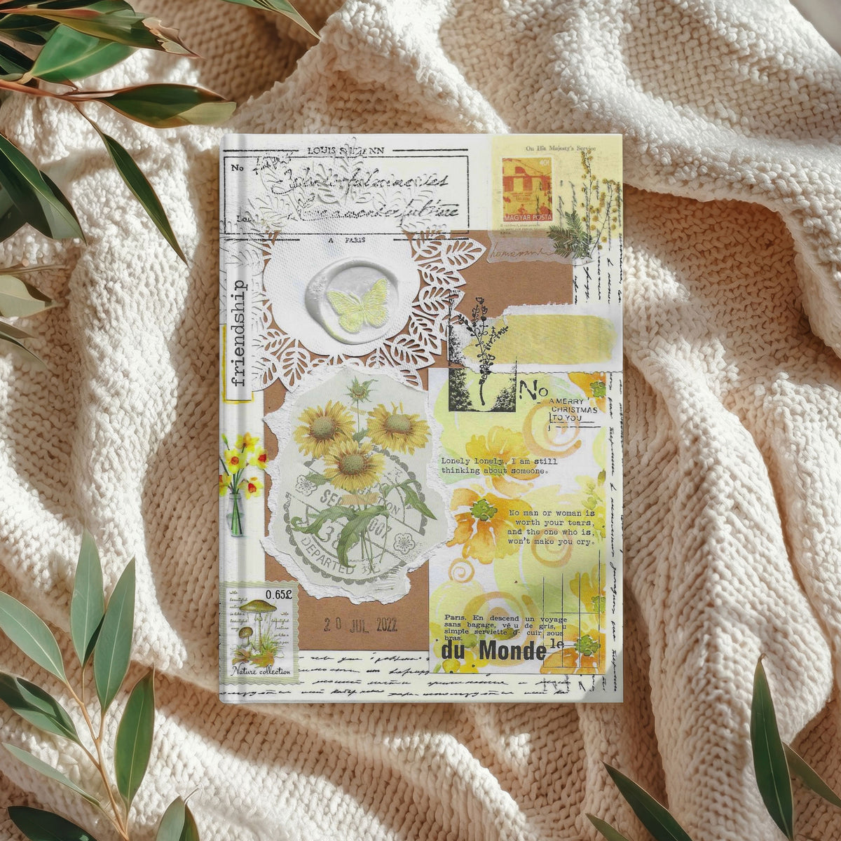 Yellow Floral | Hardcover Journal