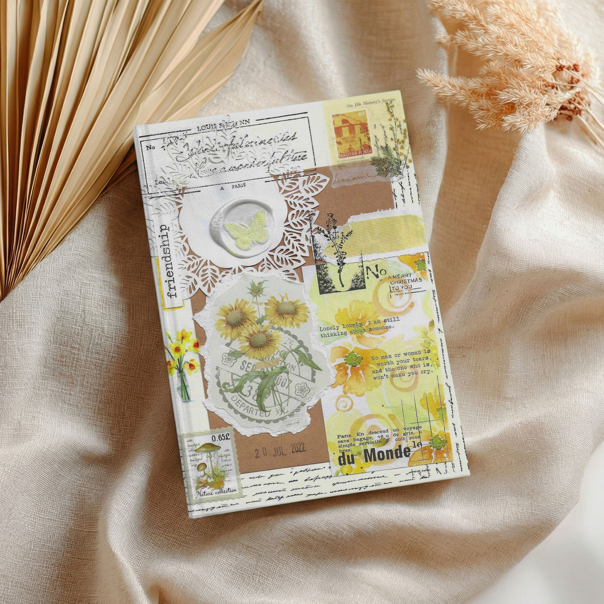 Yellow Floral | Hardcover Journal